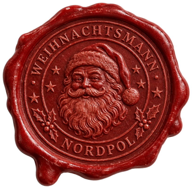 Weihnachtssiegel vom Weihnachtsmann, Nordpol